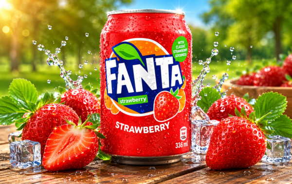 Strawberry Fanta — Ice Cold, Sweet & Refreshing